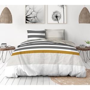 Parure de couette 3 pièces en percale de coton 240x260    G…