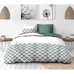 Parure de couette 3 pièces en percale de coton 240x260…