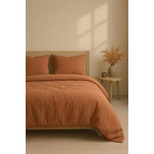Parure de couette gaze de coton rouge
