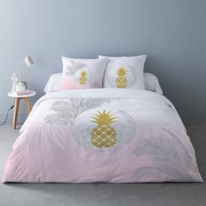 Parure de couette polyester coton imprimée 240x220cm 2 taie…