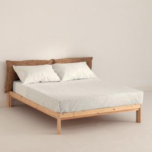 Parure de draps 100% coton 200 fils menthe 290x270 cm
