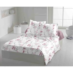 Parure de draps 3 Pièces 100% Coton rose