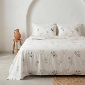 Parure de draps en 100% coton floral 90x200   45x115cm