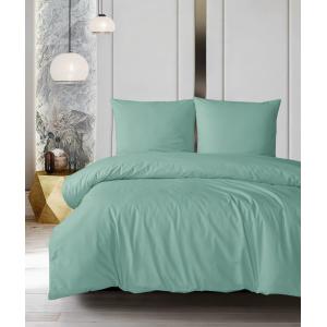 Parure de lit 1 personne 140x200 cm coton uni