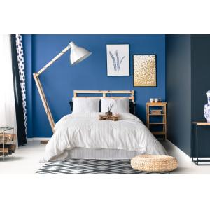 Parure de lit 2 personnes 200x200 cm coton tisse-teint