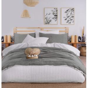 Parure de lit 2 personnes 240x220 cm coton tisse-teint