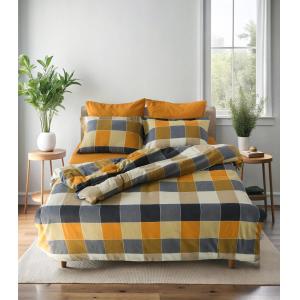 Parure de lit 2 personnes 240x220 cm Flanelle de coton impr…