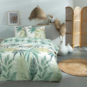 Parure de lit 2 personnes feuillage réversible 240x220cm