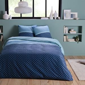 Parure de lit 2 personnes géométrique en microfibre 240x220…
