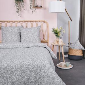 Parure de lit 2 personnes imprimé floral coton  260x240 cm