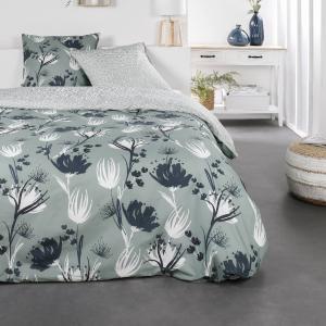 Parure de lit 2 personnes imprimé floral coton SUNSHINE ILA