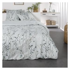 Parure de lit 2 personnes imprimé floral coton SUNSHINE SAS…