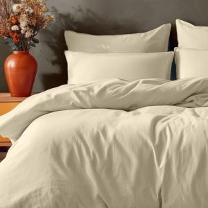 Parure de lit avec 2 taies rectangles coton Ficelle 200x200…