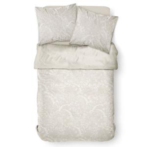 Parure de lit avec zip et imprimé Floral  200x200 cm Beige