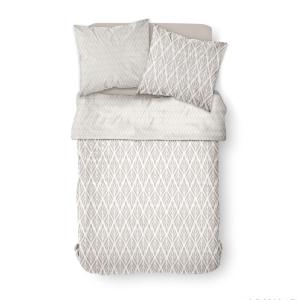 Parure de lit avec zip et imprimé Géométrique  135x200 cm B…