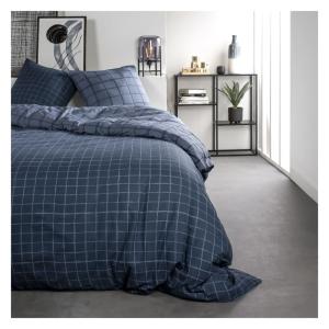 Parure de lit coton 2 personnes imprimé a carreaux  240x260…