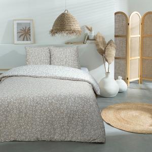 Parure de lit double feuillage en microfibre lavée 240x220c…