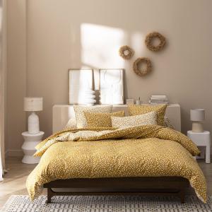 Parure de lit en bambou jaune 140x200cm