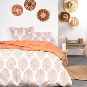 Parure de lit en Coton Orange 240x220 cm