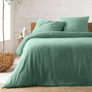 Parure de lit en gaze de coton gaze de coton/coton sauge 24…