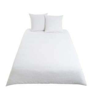 Parure de lit en lin blanc 220x240