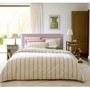 Parure de lit en percale de coton Blanc 200 x 200 cm