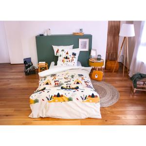 Parure de lit enfant 100% coton imprimée   1 taie 140x200 c…