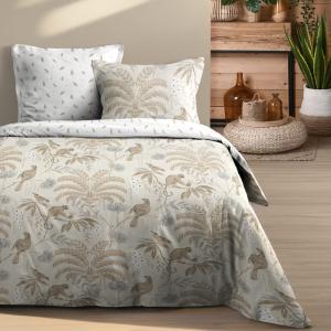 Parure de lit exotique jungle coton naturel 220 x 240