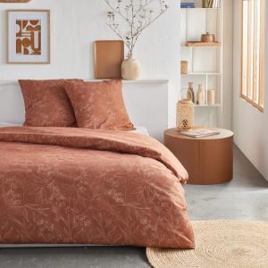 Parure de lit imprimé Graphique  220x240cm Orange