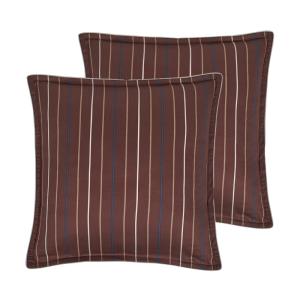 Parure de lit satin avec 2 taies 65x65 cm Noisette 200x200…