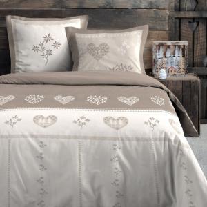 Parure de lit style montagne chaleureuse polyester naturel…