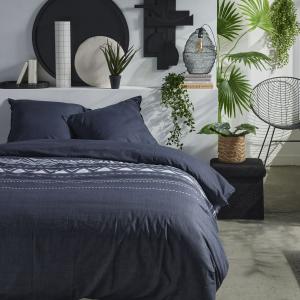 Parure de lit zippée imprimé Géométrique coton  240x220 cm…