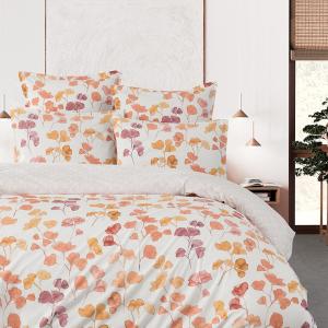 Parure en percale de coton   2 taies rectangles Safran 200x…