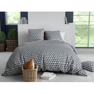 Parure Géo avec housse de couette coton imprimée   2 taies…