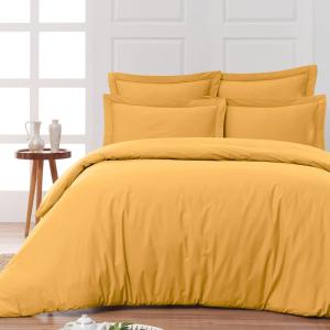 Parure housse de couette   2 taies 50x70 cm  caramel 240x22…