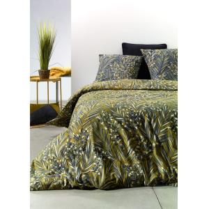 Parure housse de couette coton bio imprimée   2 taies 260x2…