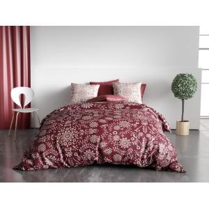 Parure housse de couette en coton bio imprimée   2 taies 24…