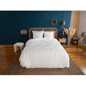 Parure housse de couette en coton imprimée   2 taies 240x22…