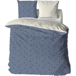 Parure housse de couette en polyester imprimée   2 taies 24…