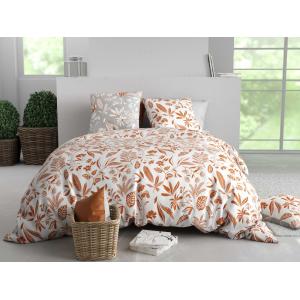 Parure imprimée en coton avec housse de couette   2 taies 2…