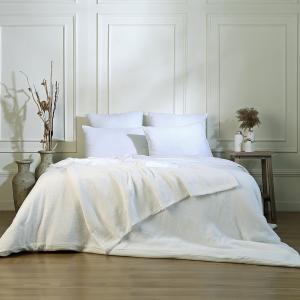 Parure   taies 65x65 gaze de coton blanc 240x220 2(65x65)