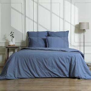 Parure   taies 65x65 percale denim 260x240