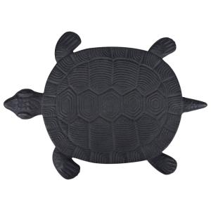 Pas japonais fonte forme tortue noir