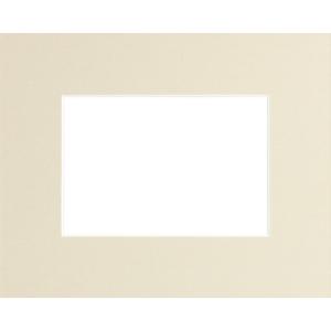 Passe-partout carton beige 40x50 cm ouverture 24x30 cm