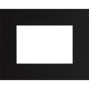 Passe-partout en carton noir 13x18 cm ouverture 9x13 cm