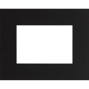 Passe-partout en carton noir 24x30 cm ouverture 18x24 cm