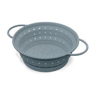 Passoir pliable en silicone avec poignées  26x11cm Bleu