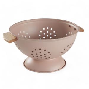 Passoire en métal avec poignées  24x14cm Rose