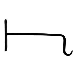 Patère potence pour luminaire ou plante crochet métal noir…