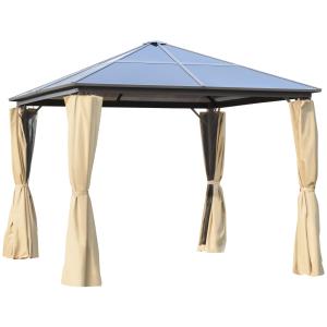 Pavillon de jardin rigide dim. 2,94L x 2,94l x 2,67H m alum…